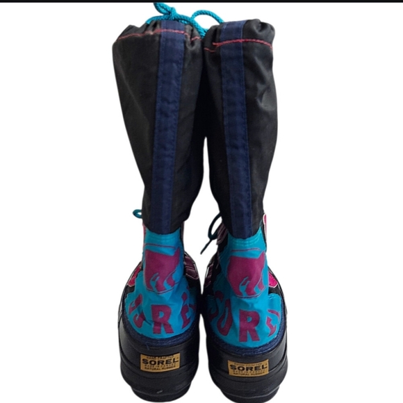 Sorel Hand Crafted Tall Rubber Sole Water Resistant Winter Boots Women's Size 7 - Picture 3 of 5